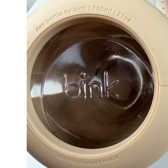 Bink Day Bottle 27oz Glass Water Bottle with Silicone Sleeve Sand Beige 800ml - Picture 3 of 3